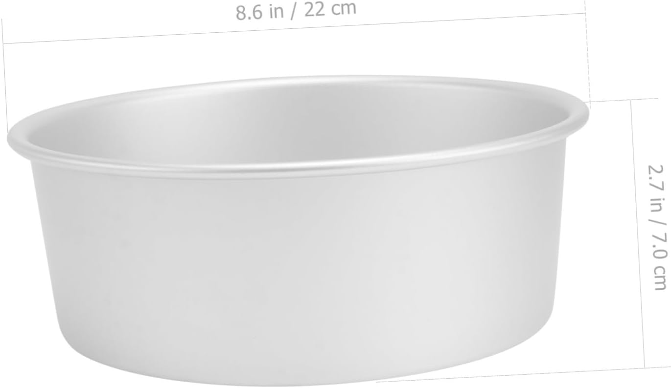 Hemoton Round Cake Pan 2pcs Cheesecake Pan with Removable Bottom Non- Stick Chiffon Cake Mold Baking Pan 8 Inch