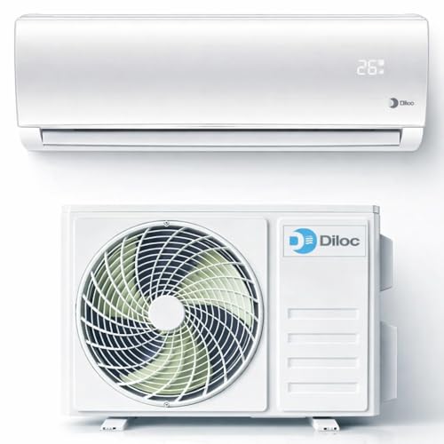 Climatizzatore Condizionatore Diloc Over 12000 BTU inverter monosplit in R32 D.OVER12W in A+++ (A++/A+) Wifi integrato in Pompa di Calore