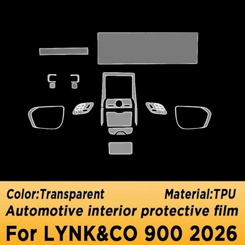 Película protectora de TPU premium para consola LYNK&CO 900 RHD 7