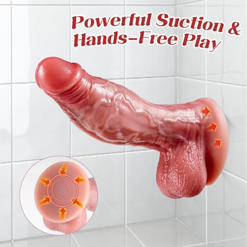 6.7 Inch Soft Dual Density Silicone Realistic Beginner Dildo with Suction Cup - Image 3