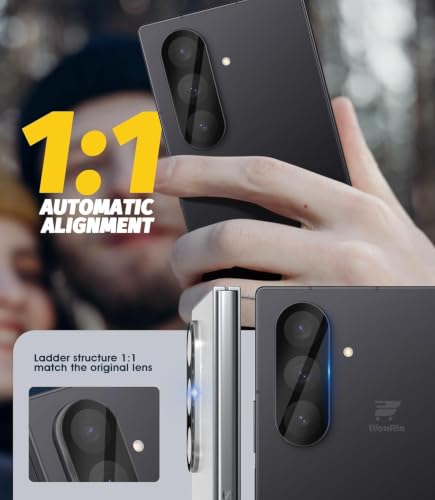 Image of WonRia Pack 1- Back Camera Glass Protector Samsung Galaxy Z Fold 8 Ultra 5G Camera Lens Protector Guard [3D Premium] - Black