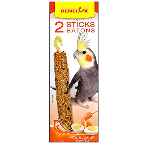 BENELUX 2 BARRITAS Sticks AGAPORNIS-NINFAS Huevo Y Miel