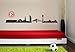 Adesivo da Parete – Fortuna Düsseldorf Skyline con Logo, 120 cm di Larghezza