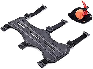 Chuangtong Archery Armguard Finger Tabs Set - 3 Adjustable Straps 8.5in Protective Arm