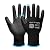 Safety Work Gloves PU Coated-12 Pairs Touchscreen Working Gloves Seamless Knit with Polyurethane Coated Smooth Grip on Palm&Fingers, Breathable for Men Women Ideal for General Duty Work (Black/Medium)