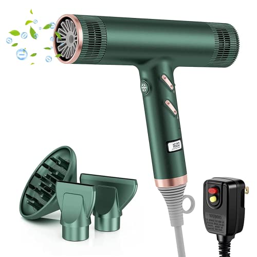 Huhubol Professional Hair Dryer, Negative Ionic Blow Dryer with Diffuser ...