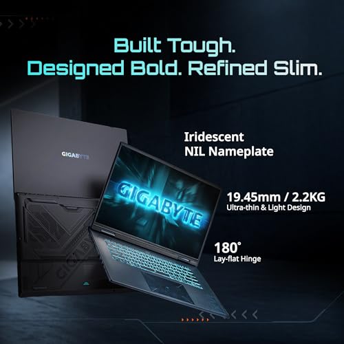 Image of GIGABYTE - Gaming A16 Gaming Laptop - 165Hz 1920x1200 WUXGA - NVIDIA GeForce RTX 5060 - AMD Ryzen 7 170-512 GB SSD- 16GB DDR5 RAM - Windows 11 Home AD - Black Steel - Gaming A16 5VHP3US893SH