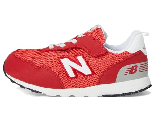 New Balance Kids 515 V1 New-b Hook and Loop Sneaker, Team Red/Blast Red, 5.5 X-Wide US Unisex Toddler4