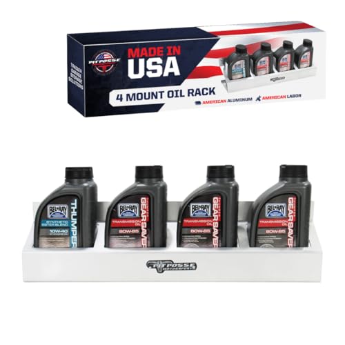 Pit Posse 305 Oil Can Rack Holder for Garage Storage