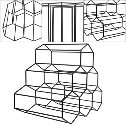 Soporte de botellas Honeycomb para encimera, metálico miniatura 6