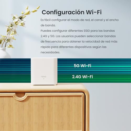 Miniatura 6 de Tenda Nova Mesh Mx3 3 Paquetes - Sistema Wi-Fi 6 Mesh Ax1500, Router Wi-Fi Mesh De Doble Banda, Mesh Wi-Fi 6 De Hasta 270 3000ft , Fácil Instalación, 2,4 Ghz 5 Ghz, 2 Puertos Unidad