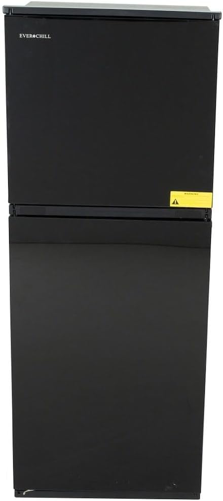Everchill 2022302041 RV Refrigerator - 12V, 10.7 cu. ft., Dual Swing Doors, Black
