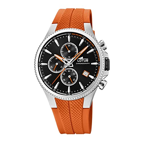 Preisvergleich Produktbild Lotus Herren Chronograph Quarz Uhr mit Gummi Armband 18621 / 4
