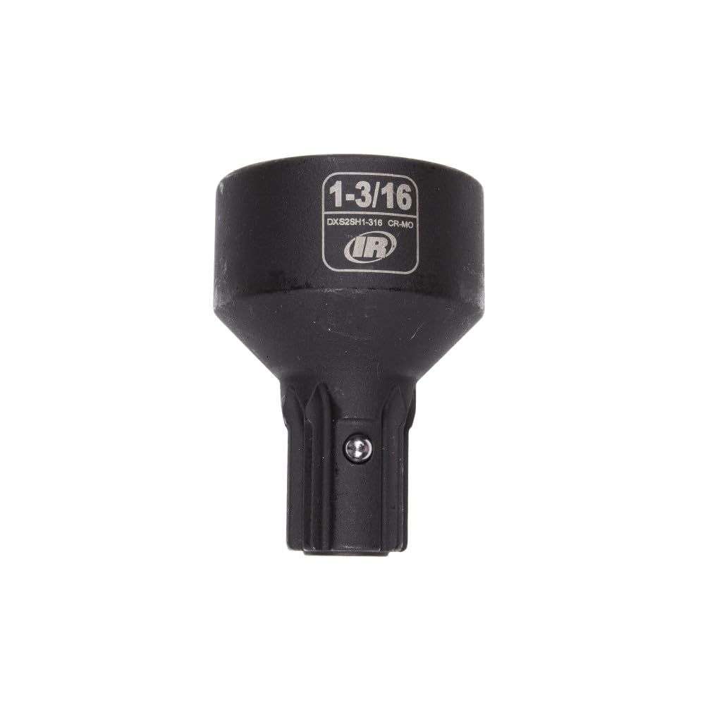 Ingersoll-Rand DXS2 Impact Socket, 1-3/16 Inch SAE Standard, Chrome-Molybdenum Steel
