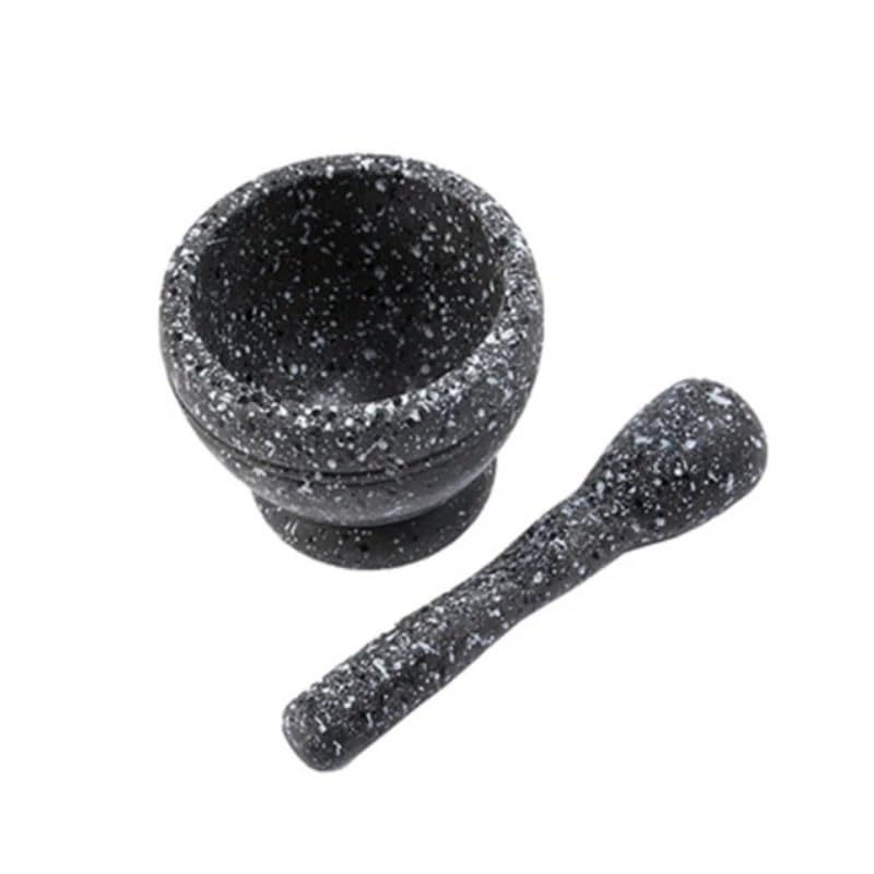 Pestle and Mortar 1 Set Grinding Bowl Garlic Press Pestle Grinder Spice Crusher Herb Pepper