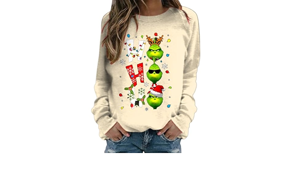 Weihnachtspullover damen grinch Clearance