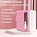 6L Mini Fridge Cooler & Warmer with 3-Color LED Mirror, Portable Skincare Fridge for Cosmetics, Drinks, Cars - AC/DC Dual-Power, Ultra Quiet Beauty Cooler