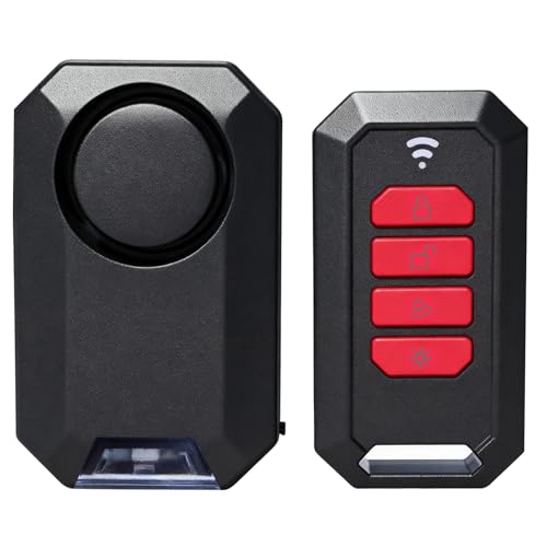Alarma de Bicicleta Inalámbrica Seguridad Antirrobo,Alarma De Seguridad Antirrobo con Control Remoto IPX5 A Prueba De Agua, 135 dB Súper Fuerte para...