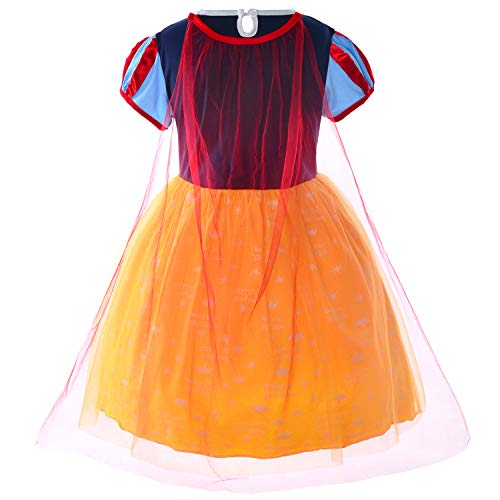 Princess Birthday Party Costume For Toddler Girls With Headband 3-4 Years (3T 4T) #TOP3