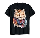 Design della maglietta persiana: la nostra maglietta persiana presenta un accattivante design gatto persiano bianco. Questo elemento unico aggiunge un tocco affascinante, rendendolo un pezzo straordinario nel tuo guardaroba.
