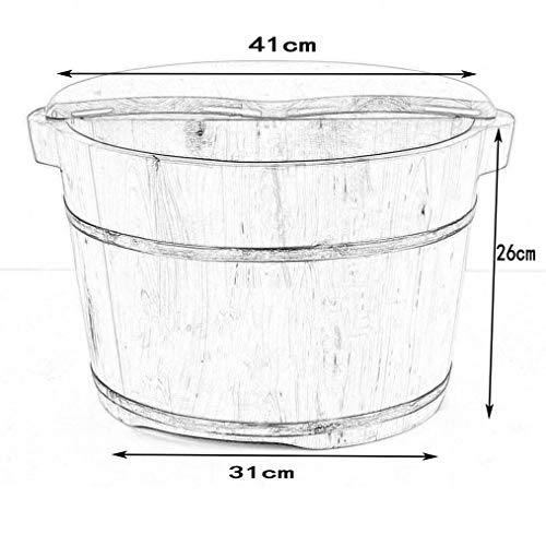 Balde de madera para pedicure con masaje y spa para pies miniatura 3
