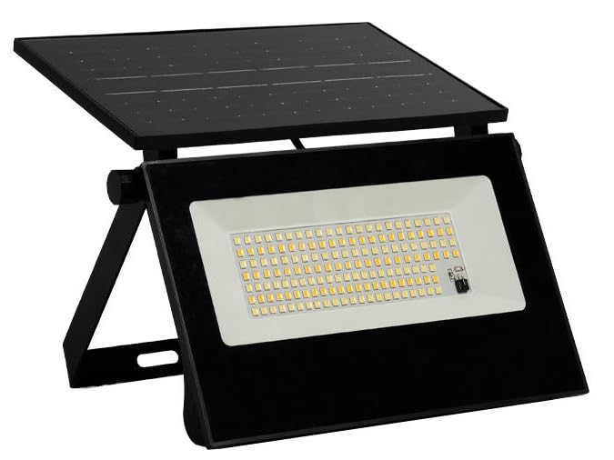 kh Foldable Portable Outdoor Solar LED Wall Light with Remote Control Waterproof IP65, Energy Saving & Eco Friendly, Warm White Solar Flood Garden Light (148_LED)