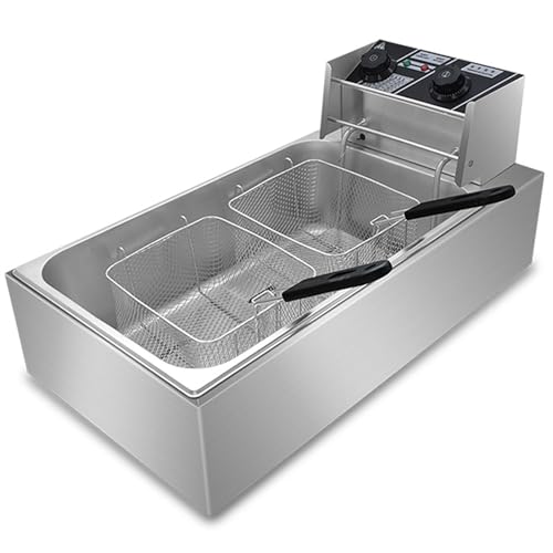 Friteuse électrique – 2500 W – Friteuse commerciale B-12L haute capacité