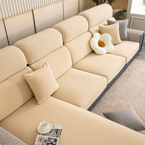 Housses de coussin imperméables et housse de canapé en L extensible - 2