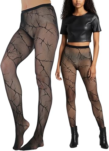 Image of ToBeInStyle Women's Bloody Stitches Scar Zombie Frankenstein Costume Tights Pantyhose Living Dead