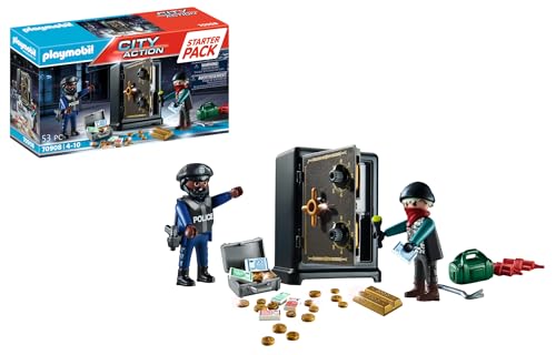 PLAYMOBIL City Action 70908 Starter Pack Tresorknacker, Spielzeug für Kinder ab 4 Jahren