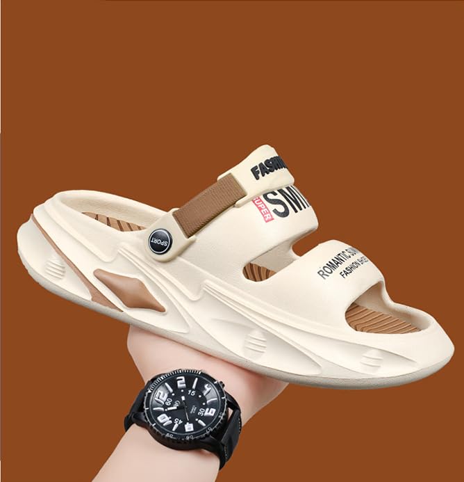 Men's Breathable EVA Slides – Non-Slip Open Toe Slippers for Beach, Pool & Outdoor Walking4