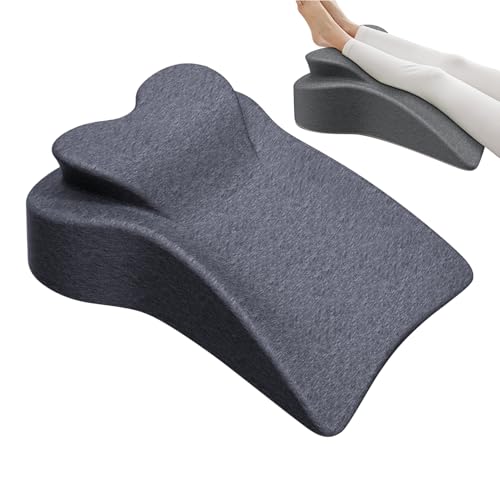 Pokronc Almohada elevadora de piernas, cojín de apoyo para la rodilla, cojín elevador de apoyo para aliviar el estrés, trabajo, cama, recuperación, coche, viajes, avión, viaje por carretera