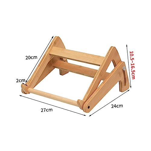 Soporte plegable ajustable de madera para laptop portátil miniatura 2