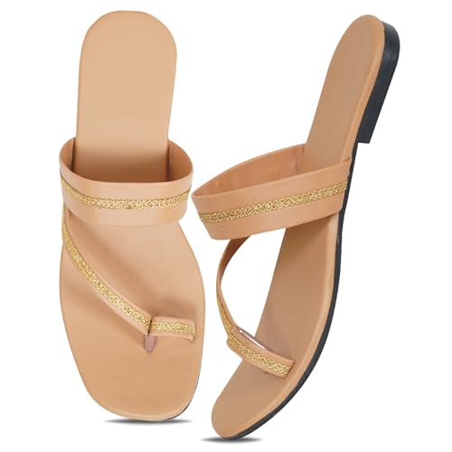 Image of Women's Slippers | Comfortable Flat Chappals for Women with Bow Detail | Stylish Casual Chappals, Trendy Summer Sandals, Comfortable Footwear for Daily Use