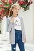 Poploli Girls Cardigan Knit Open Front Long Sleeve Sweaters Fall Casual Outwear with Pockets for 5-14 T Kids Grey