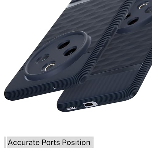 Image of Pikkme Back Cover for Vivo T4 5G / iQoo Z10 5G Soft Grip 3D Hexa Cube Texture Silicone Bumper Case (Blue)