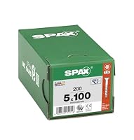 SPAX Universalschraube, 5 x 100 mm, 200 Stück, Teilgewinde, Senkkopf, T-STAR plus T20, 4CUT, WIROX - 0191010501005 – Ansicht 3