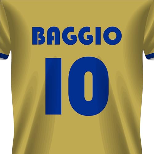 LOOPSTITCH Roberto Baggio Jersey Number 10 Football Jerseys for