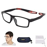 SooGree Sports Goggles Glasses Football Soccer Safety Glasses Goggles Adjustable Strap Interchangeable Temples for Men Youth (1219 Black)