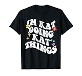 Retro Groovy Im Kat Doing Kat Things Funny Mother's Day T-Shirt