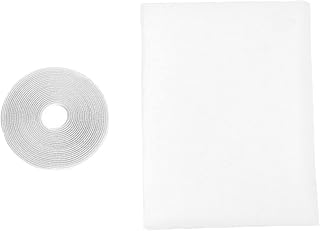 Uonlytech Self-Adhesive Window Mesh 3pcs Fine Adhesive Netting Mesh Window Screen Curtain Mesh Window Net for Home Kitchen Office Window Curtains