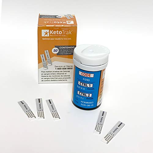 Ketotrak Blood Ketone Test Strips -50 Ketone Strips #TOP2