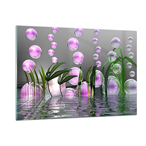 Tableau en Verre 120x80cm Moderne Horizontal Image Graphique