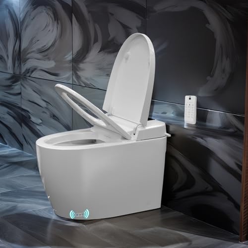 Inodoro inteligente para máxima higiene con sensor de pie y bidé con control de perilla 2