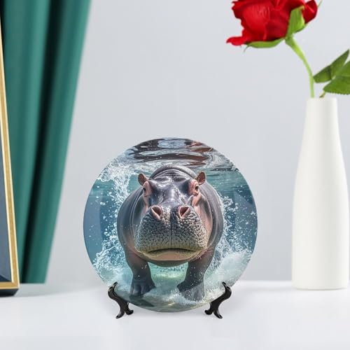 Plato decorativo de porcelana Bone China 6 pulgadas miniatura 6