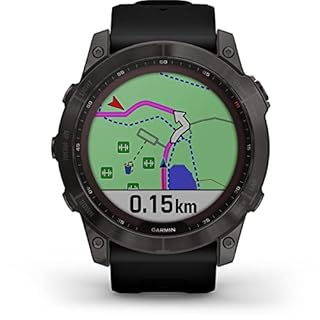 Garmin Orologio GPS fēnix® 7X Sapphire Solar, Schwarz-Schiefergrau Titan