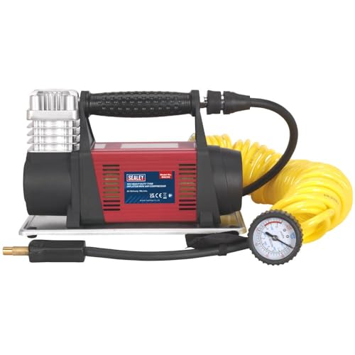Mini compresseur d'air 12V Sealey MAC06 robuste pour pneumatiques - 6
