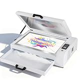 YUCHENGTECH ???????? DTF Oven Heater Dual-Side Heating A3+/A3/A4 DTF Oven Dryer with P-o-w-d-e-r Storage Drawer & Time & Temperature Control for Curing Transfer Film