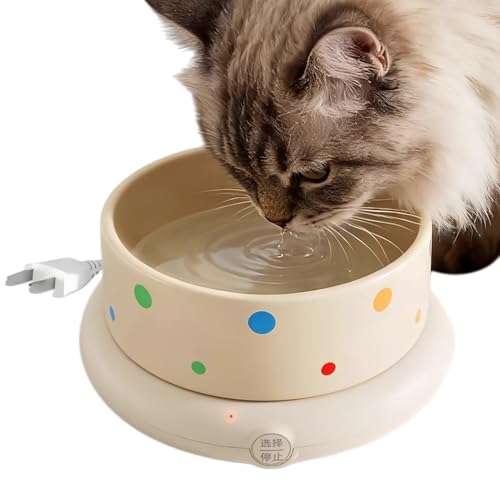 Générique Ciotola Riscaldante per Gatti | Silenziatore Termico Antiscivolo Grande Capacità Scaldacqua | Stazione di alimentazione E Yogurtiera | per Casa Appartamento Soggiorno Balcone E Veranda