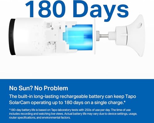 Image of Tapo SolarCam 1080p Outdoor Wireless Security Camera, Battery Power with Solar, Person Detection, Subscription-Free Local Storage /Optional Cloud, Works with Alexa & Google Assistant, C402 KIT(3-Pack)
